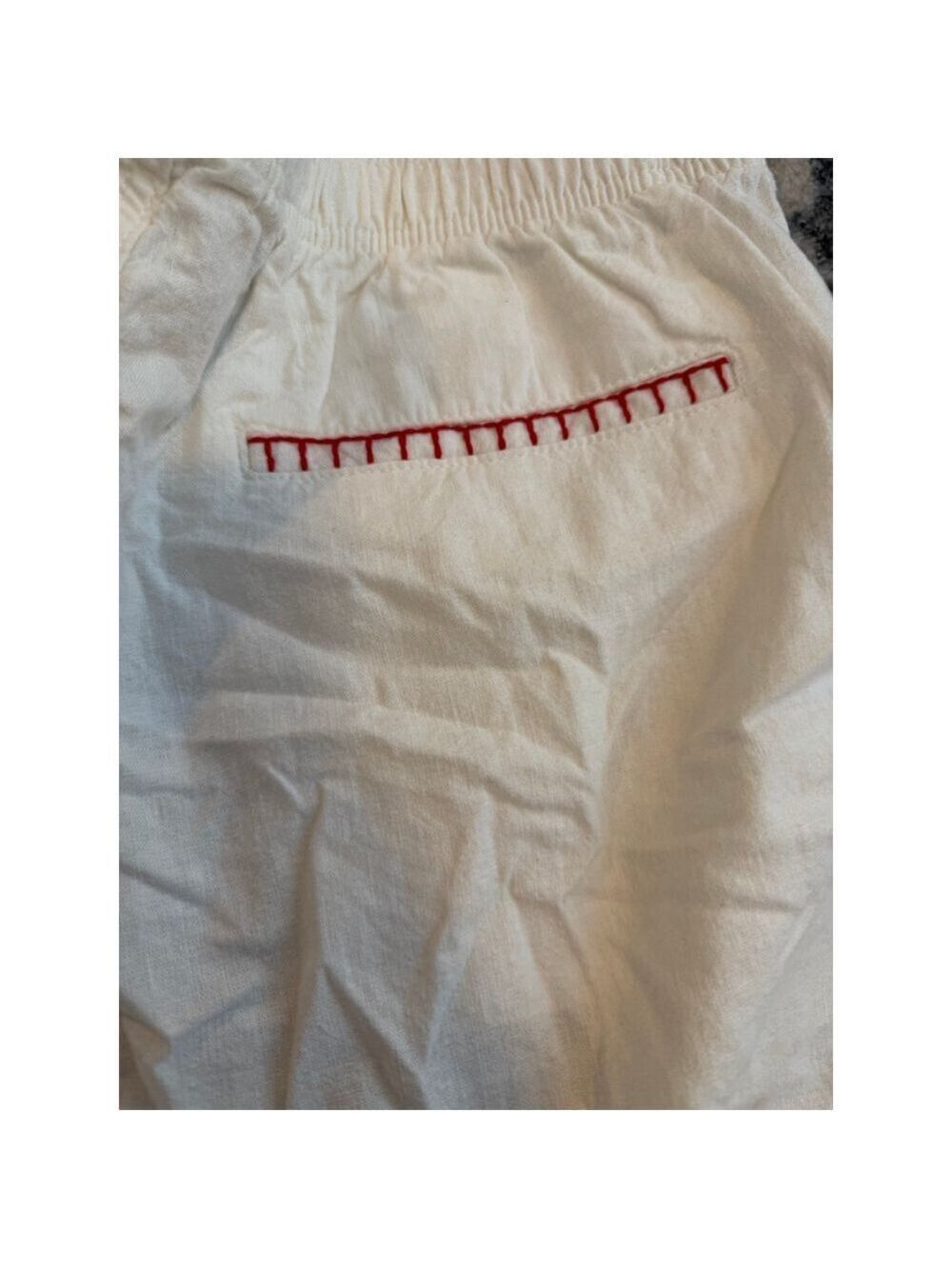 NWT Old Navy Men's Mickey Mouse Embroidered Shorts - Cream - Size L - Picture 9 of 12